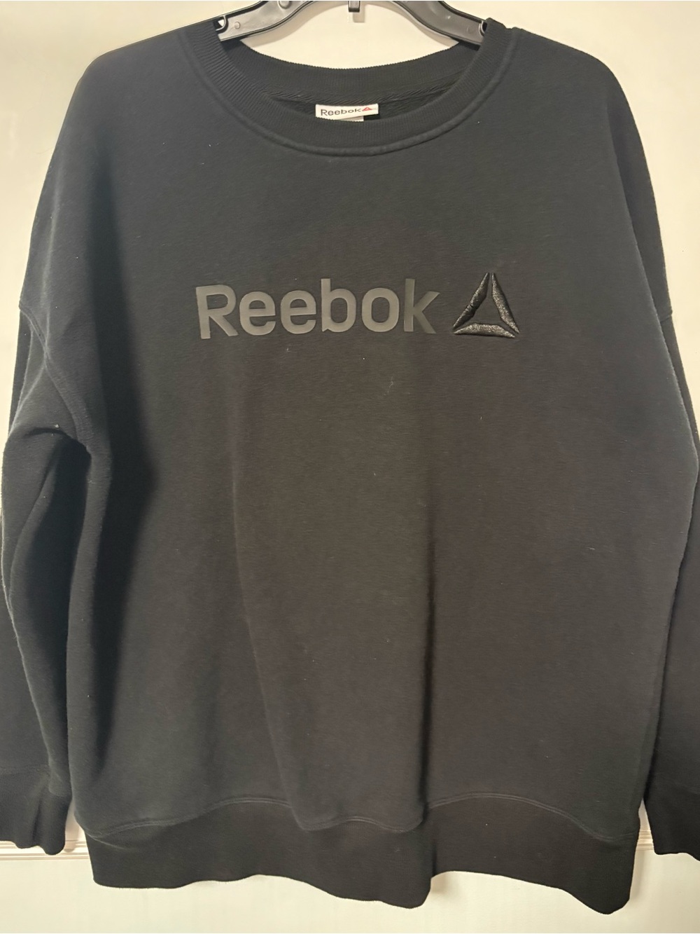 Reebok Black Men's Logo Crewneck Sweatshirt XL